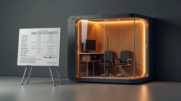 Les tarifs des cabines acoustiques : comparatif et faits